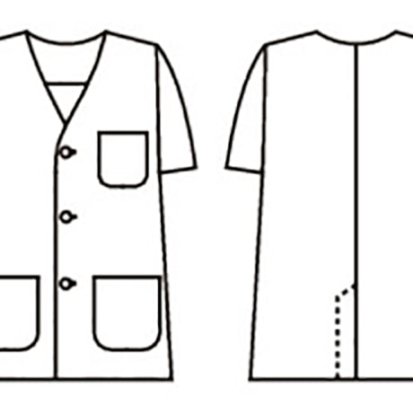 調理衣　メンズ　長袖　白（1-612）
