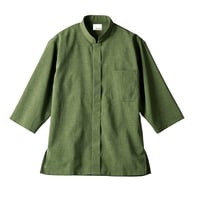 調理シャツ　　７分袖 オリーブ（OV2502-6）