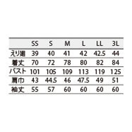 シャツ　長袖 ライトグレー（OV2501-8）