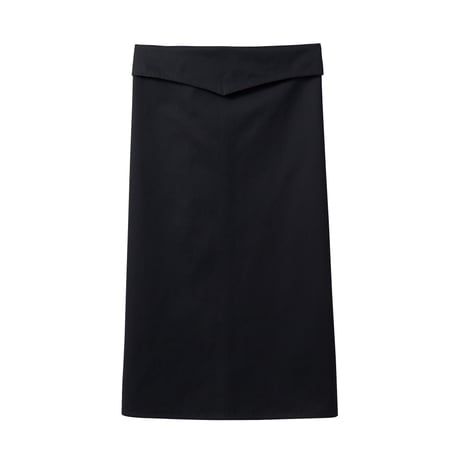 ロングエプロン　黒（9-1283）