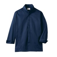 コックコート　長袖　ネイビー（6-1037）