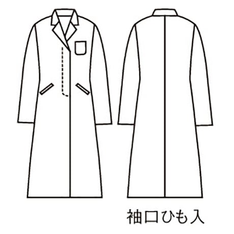 ドクターコ－ト　レディス　長袖　白（51-001）