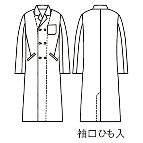 ドクターコート　メンズ　長袖　白（51-611 ）