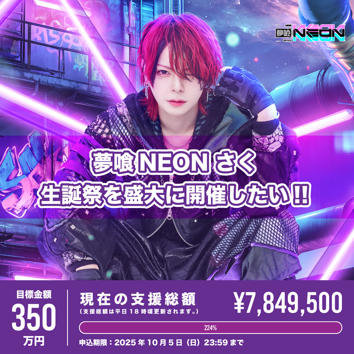 クラウドファンディング】さく生誕祭を盛大に開催したい！ | 夢