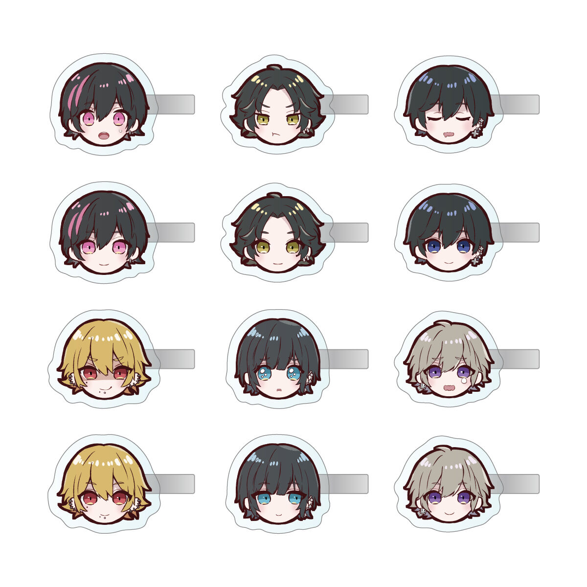 ランダムアクリルヘアピン（全12種） | 夢喰NEON オフィシャルストア