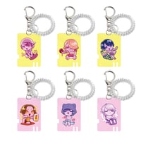 さく生誕イラストアクリルキーホルダー(緑スーツ) | 夢喰NEON