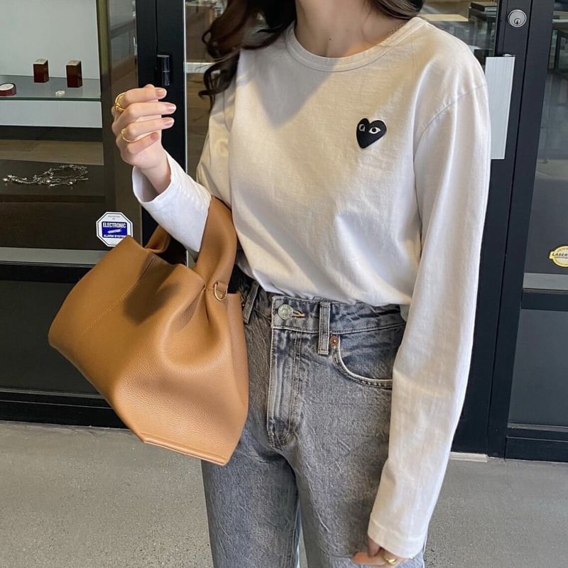 PLAY COMME des GARCONS ロングスリーブTシャツ(ホワイト