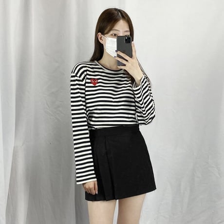 PLAY COMME des GARCONS ブラックボーダー ロンT