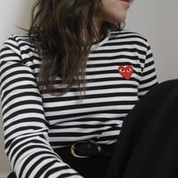 PLAY COMME des GARCONS ブラックボーダー ロンT