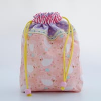 コップ袋(パステルスワン ピンク)