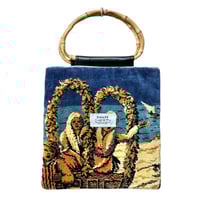 people / bamboo rug handbag