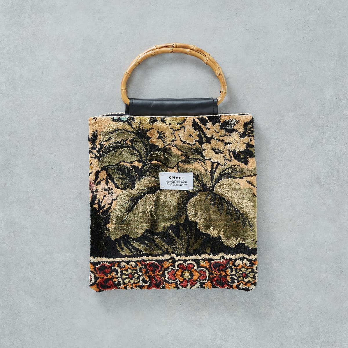 CHIEKO + bamboo cube バンブー キューブ ハンドバッグ