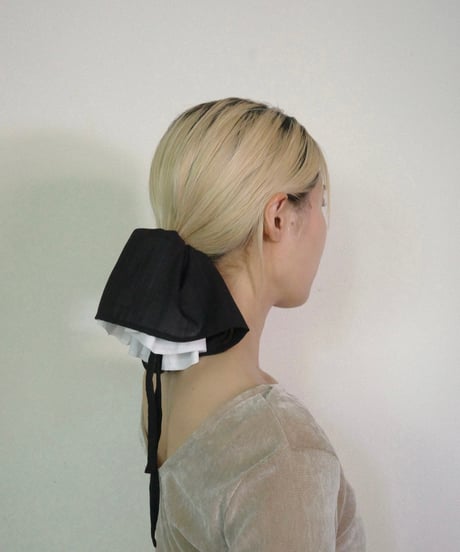 layered chouchou / black