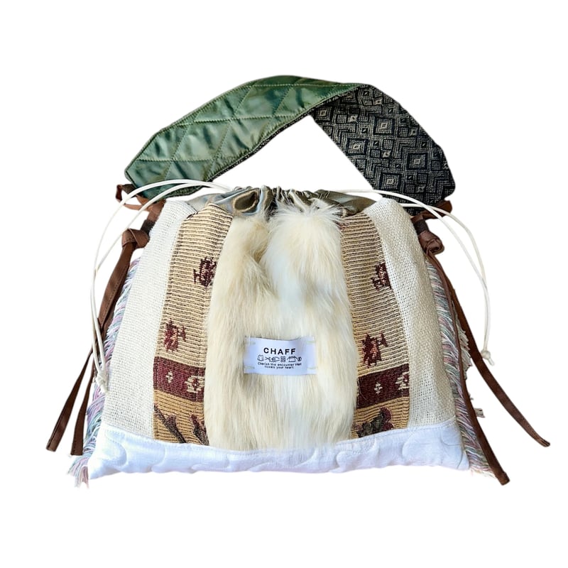 fur / belt kinchaku bag | CHAFF online store