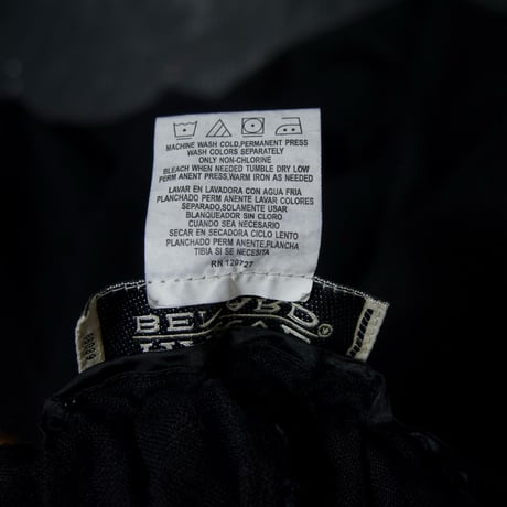 90s HARVE BENARD Black Linen Two-Darts Wide Tapered Cropped Slacks/Easy Pants