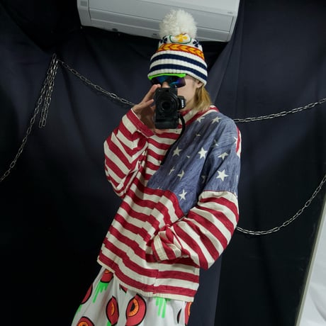 USA made StarsAndStripes HalfZip Pullover Shirts Jacket