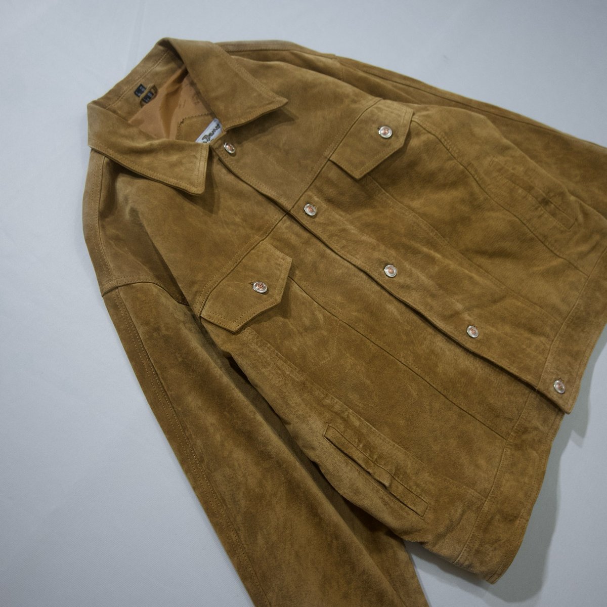 John Baner Trucker Type Oversized Suede Leather