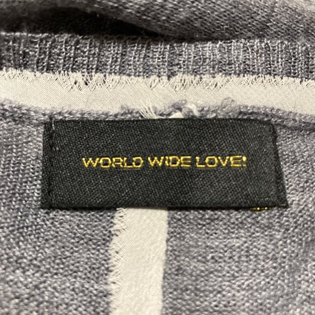 World Wide Love Design Long Tee Shirts