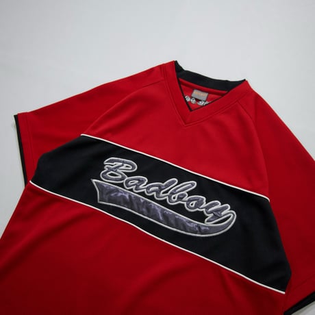 BADBOY Embroidery Football S/S V Neck Game Shirts