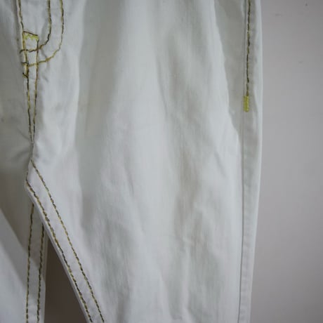 True Religion W40 Thick Stitch&Embroidery Baggy Denim