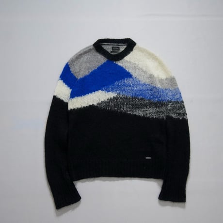 Diesel Made in Italy Abstract Patterns Mohair Knit