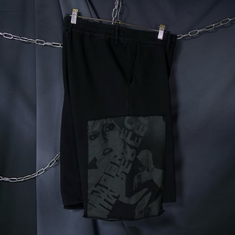 10s PARADOX NewWave Graphic Patches Wide Sweat Short Pants