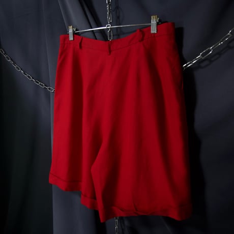90s Talbots Rayon Linen 2Tuck Center Crease Baggy Slacks Shorts