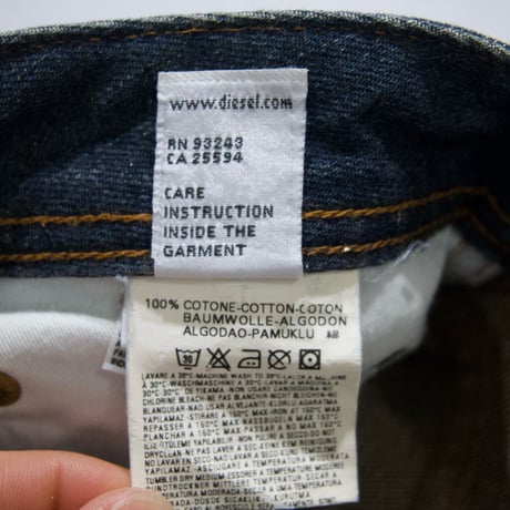 Diesel ItalyMade VintageWash Flare Denim