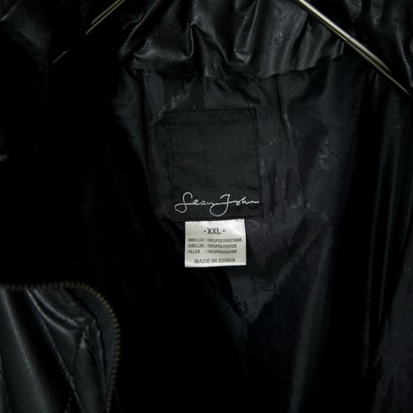 SeanJohn PU Leather Quilting Oversized Puff Jacket
