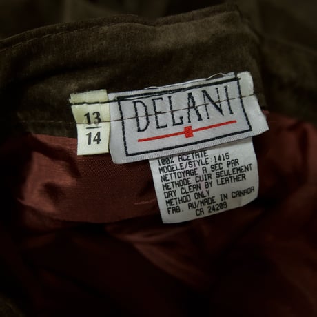 CANADA made Switching Suede Leather Flare Skirt