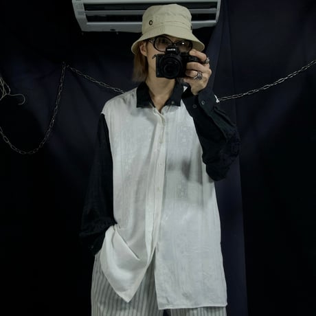 “Euro” SOLO COTONE Viskose Rayon Gauze Jacquard Full Patterns Fly Front L/S Shirts