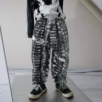80s USAmade Karizma Sportswear Primitive Monotone Patterns Easy Gym Pants