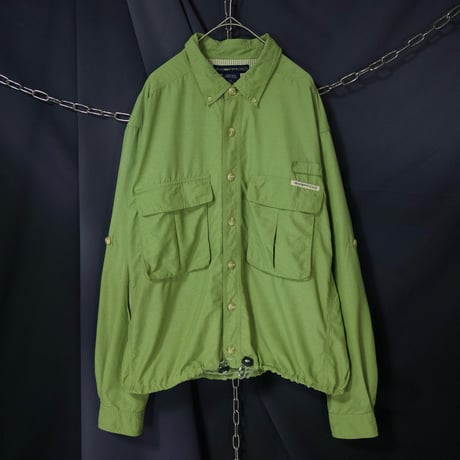 90s ExOfficio Ramake Short Length Box Silhouette Fishing Nylon B/D 2way S/S L/S Shirts Jacket