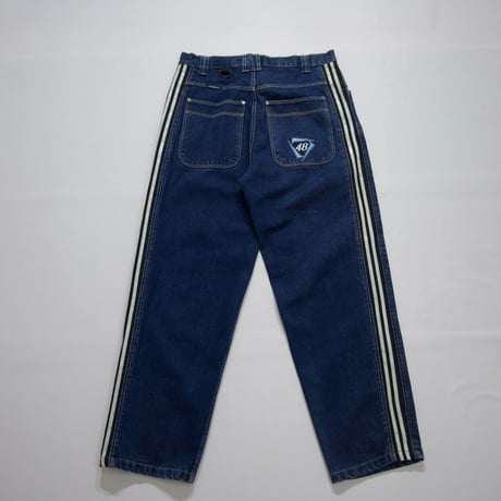 FORTY EIGHT Rubber SideLine Baggy Denim