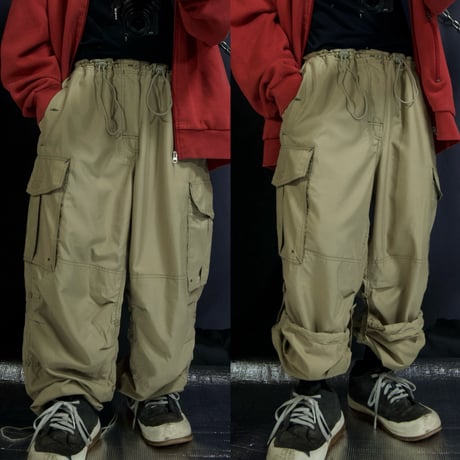 90s c1999 Fall GAP Rool-up 2way Gimmick Polyester Cargo Pants
