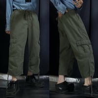 90s momento US ARMY Sampling BDU Cropped Parachute Easy Cargo Pants