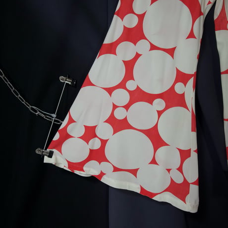 USED Polka Dot Easy Flare Pants/Bell Bottoms