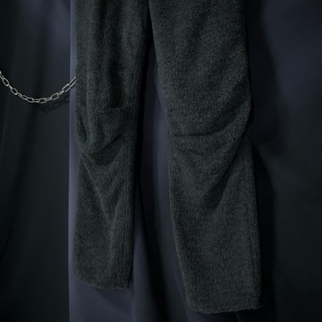90s beauty beast Mohair×Rayon 3D Cutting Wool Pants