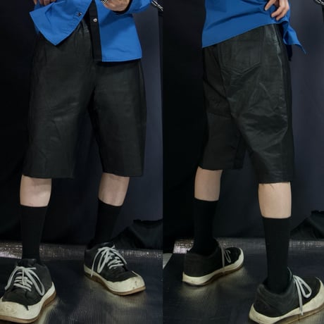 90s bagatelle CutOff Leather Shorts