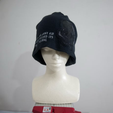 USED Skull&Embroidery Balloon Cotton Knit Cap