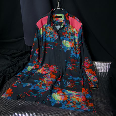 “Early 10s Spice” Diesel Abstract Full Graphic 2Way S/S L/S Rayon Shirts