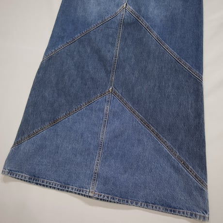 00s GAP Italy made Patched TSUGIHAGI Flare Denim Skirt
