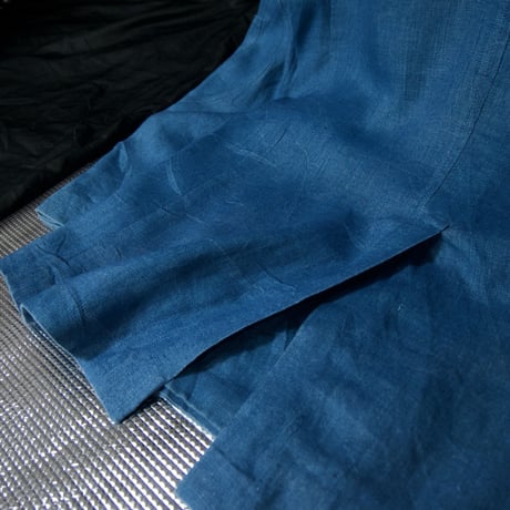 JeffRose Italy made Linen 100% Chambray Quarter Lined Tailored Jacket