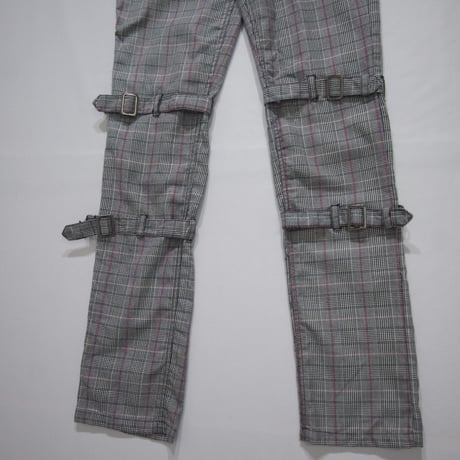 USED Glen Check Bondage Pants
