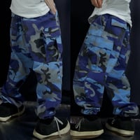 ROTHCO SkyBlue DeepViolet Psychedelic Poisonous “Hip Hop Camouflage” BDU Parachute Cargo Pants