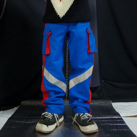 Euro Work Desdstock “DORAEMON ULTLAMAN Color” Reflector Cyber Switching Cargo Pants