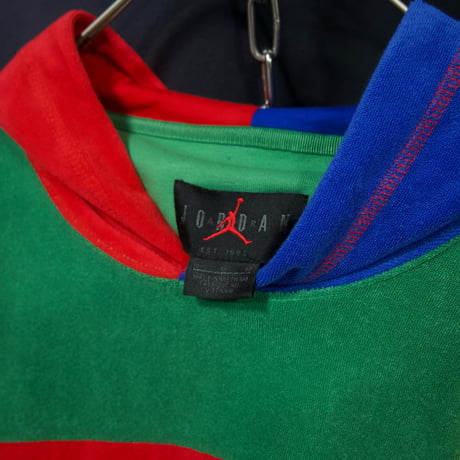 JORDAN Crazy Patterns Multi Colors Panel Switching Embroidery Pile Hoodie