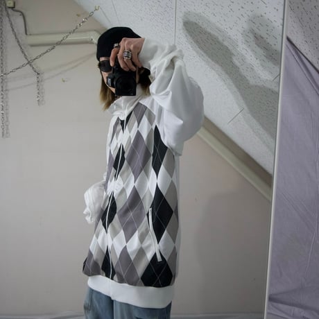 00s (08) Adidas 4XL Argyle Track Jacket