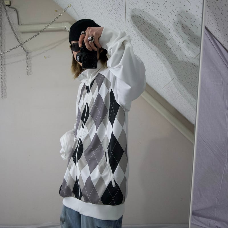 00s (08) Adidas 4XL Argyle Track Jacket | HOW U