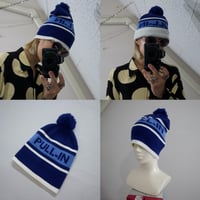 USED 2Way Snowboard Design Bonbon Acrylic Knit Cap
